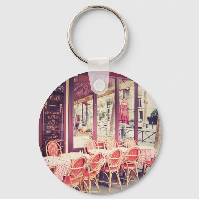 Dining In Paris Al Fresco Keychain (Front)