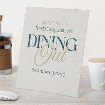Dining Out - Modern Serif Military
