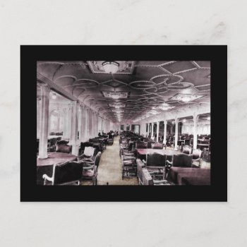 Dining Room Aisle Titanic Postcard by hermoines at Zazzle