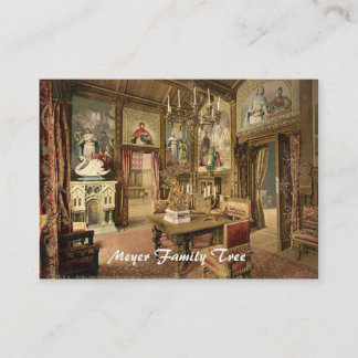 Dining Room, Neuschwanstein Castle, Germany Business Card