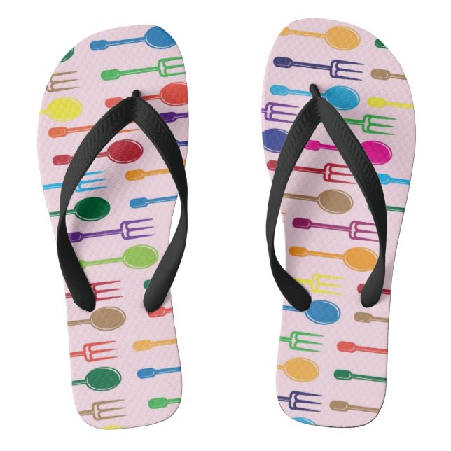 Dining Texture Flip Flops (Footbed)