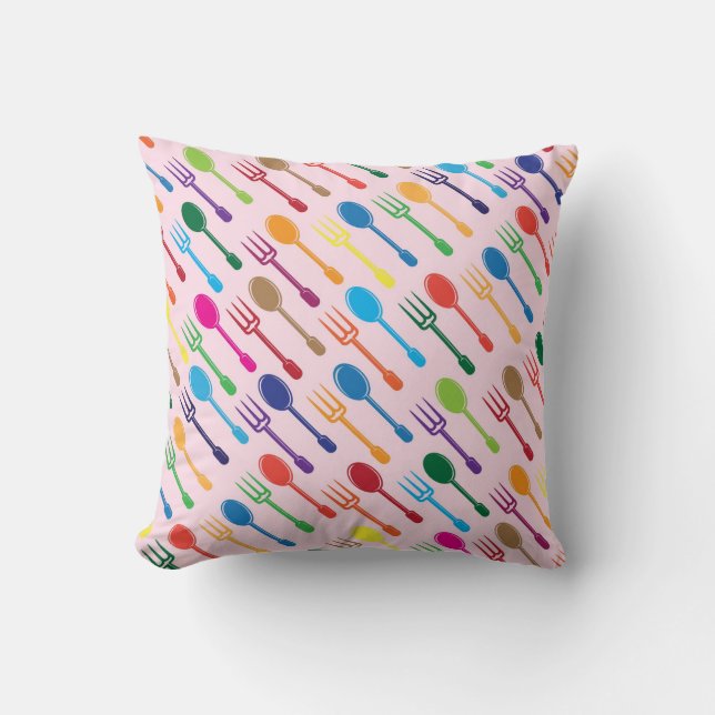 Dining Texture Throw Pillow (Front)