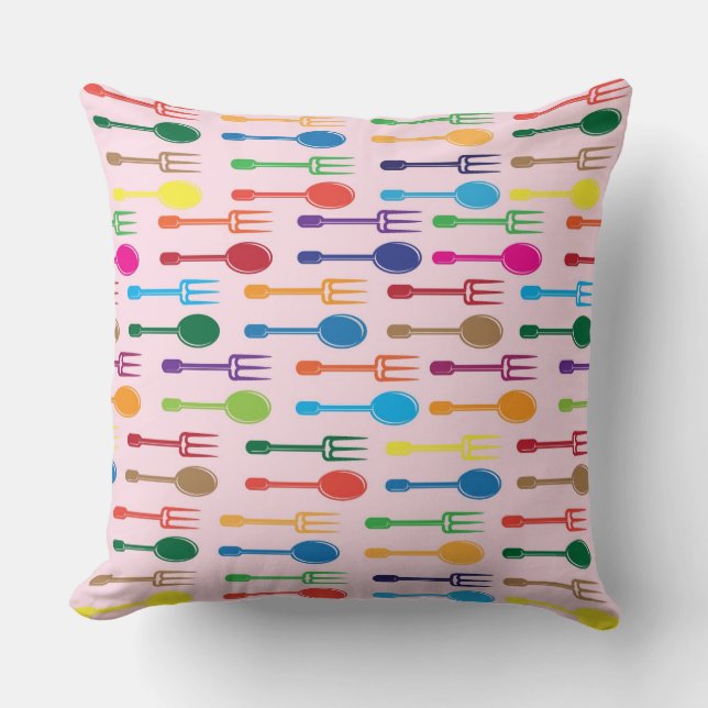 Dining Texture Throw Pillow (Front)