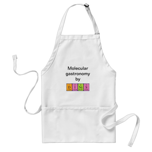 Dinis periodic table name apron (Front)