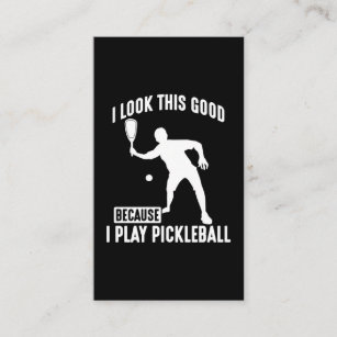 Dink ball Game Look Good Pickleball Player Business Card