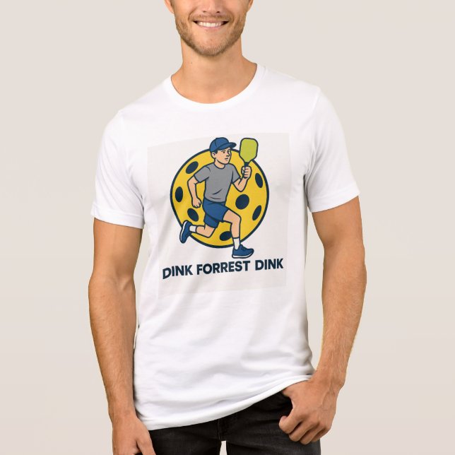 Dink Forrest Dink - Pickleball Tri-Blend Shirt (Front)