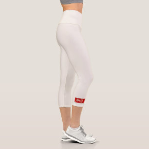 Dink It Pickleball Fan Retro FL License Plate Capri Leggings