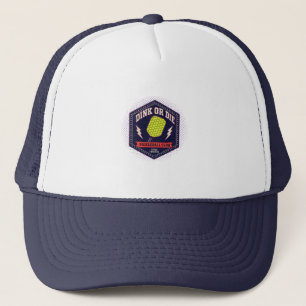 Dink Or Die Pickleball Club Hexagon Badge Trucker Hat