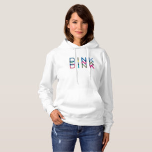 Dink Pickleball Fun Chic Blue Green Pink Yellow Hoodie