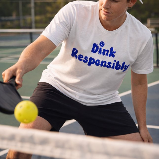 Dink Responsibly - Funny Pickleball Gift Tri-Blend Shirt (Creator Uploaded)