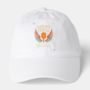 Dink Responsibly Pickleball Wings Retro Shirt Hat