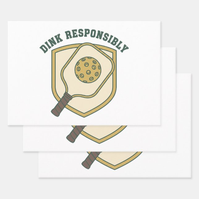  Dink Responsibly Wrapping Paper Sheets (Set)