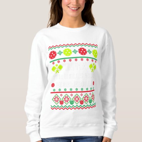 Dink the Halls with Pickleballs Ugly Sweater Style