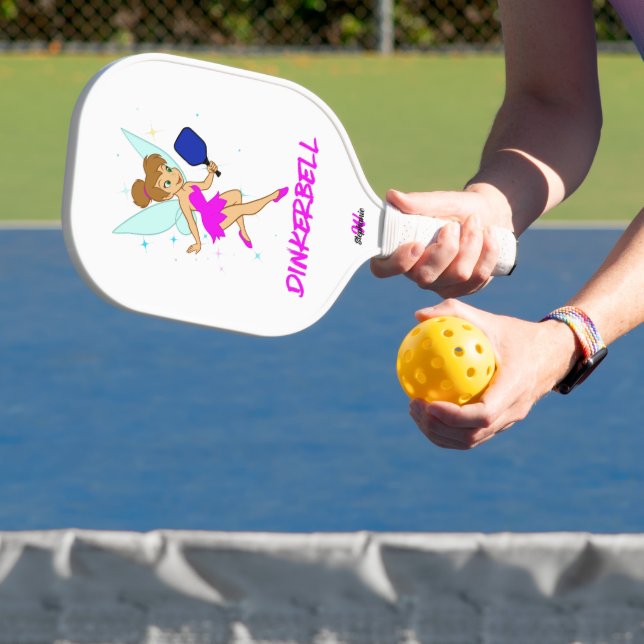 Dinkerbell Pickleball - Funny Pickleball For Her  Carbon Fiber Pickleball Paddle (Insitu)