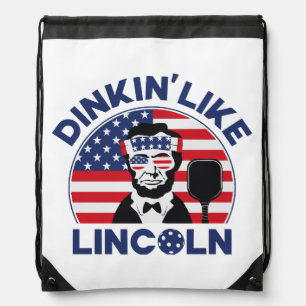 Dinkin Like Lincoln Drawstring Bag