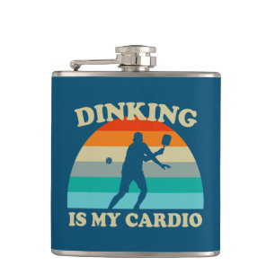 Dinking Is My Cardio Pickleball Flask