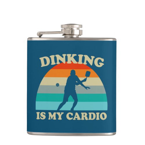 Dinking Is My Cardio Pickleball Flask
