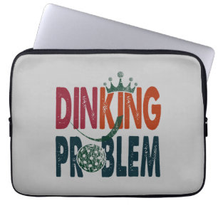 Dinking Problem Pickleball - Court-Side Humor Laptop Sleeve