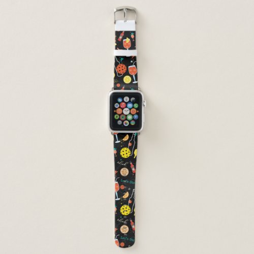  Dinks and drinks _ pickleball  Apple Watch Band