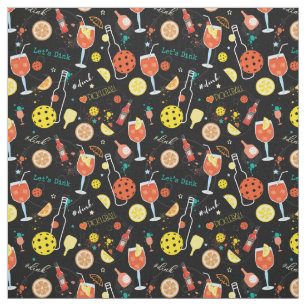 Dinks and drinks - pickleball fabric