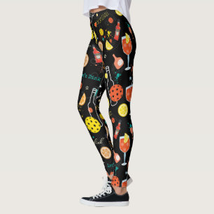  Dinks and 🍾🥂drinks - pickleball  Leggings
