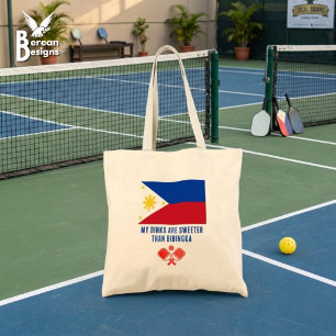 DINKS SWEETER THAN BIBINGKA Philippines Pickleball Tote Bag