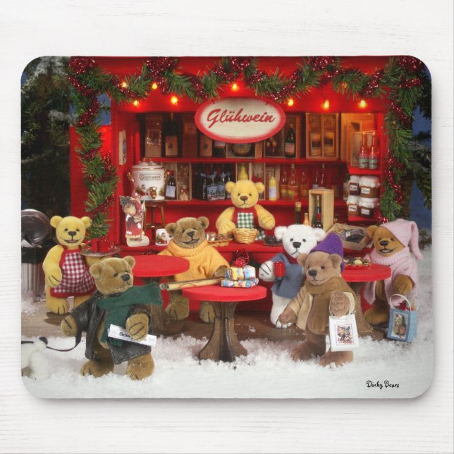 Dinky Bears Christmas Fair Mouse Pad (Front)