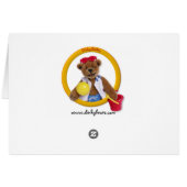 Dinky Bears Drummer Cards (Back Horizontal)