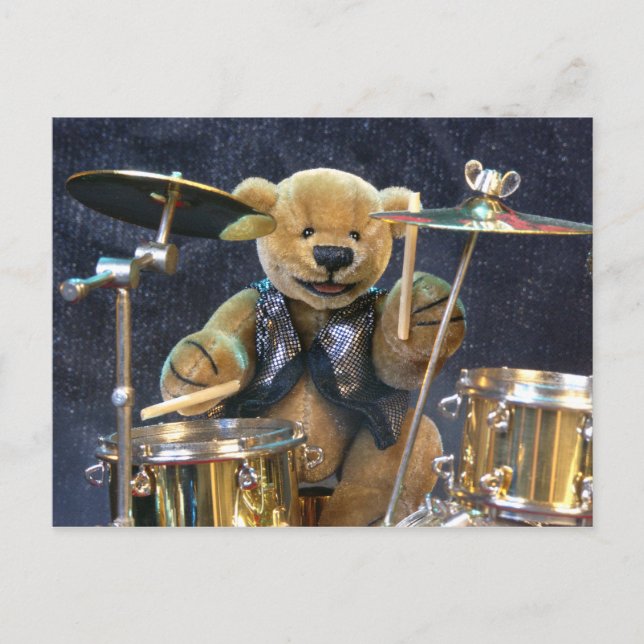 Dinky Bears Drummer Postcard (Front)