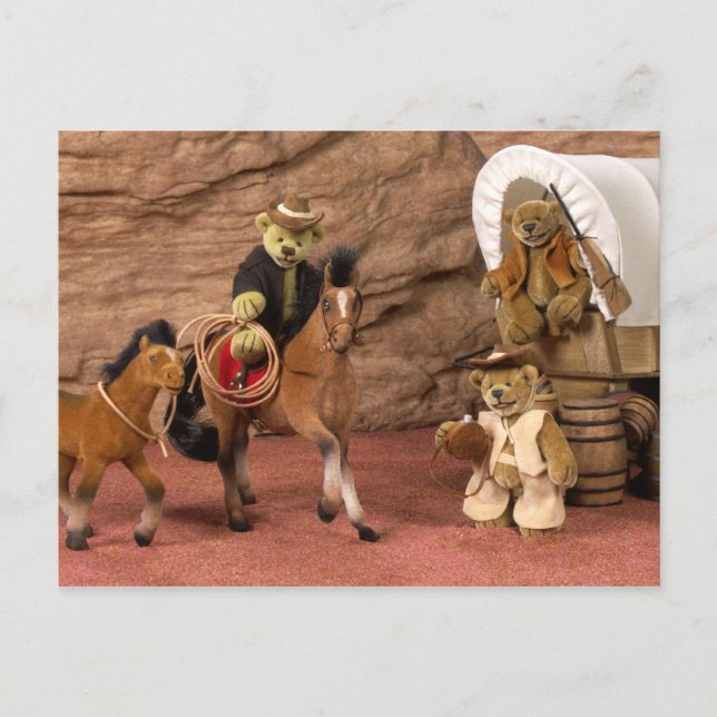 Dinky Bears Little Cowboys Postcard (Front)