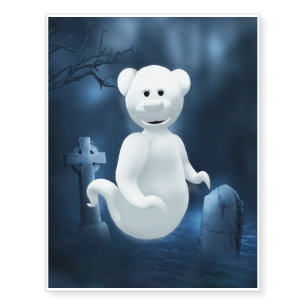 Dinky Bears: Little Ghost Temporary Tattoos