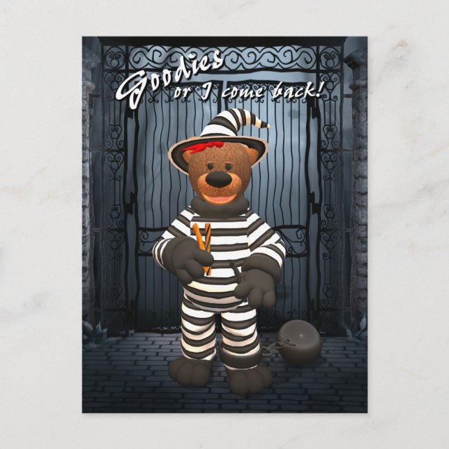 Dinky Bears Little Trick or Treat Prisoner Postcard (Front)