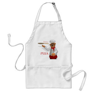 Dinky Bears Pizza Baker Adult Apron
