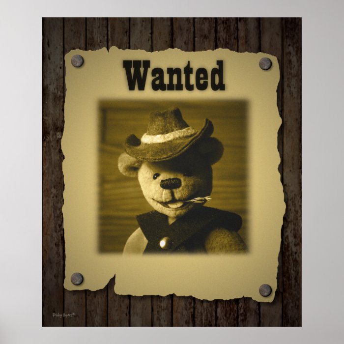 Dinky Bears Wanted Poster