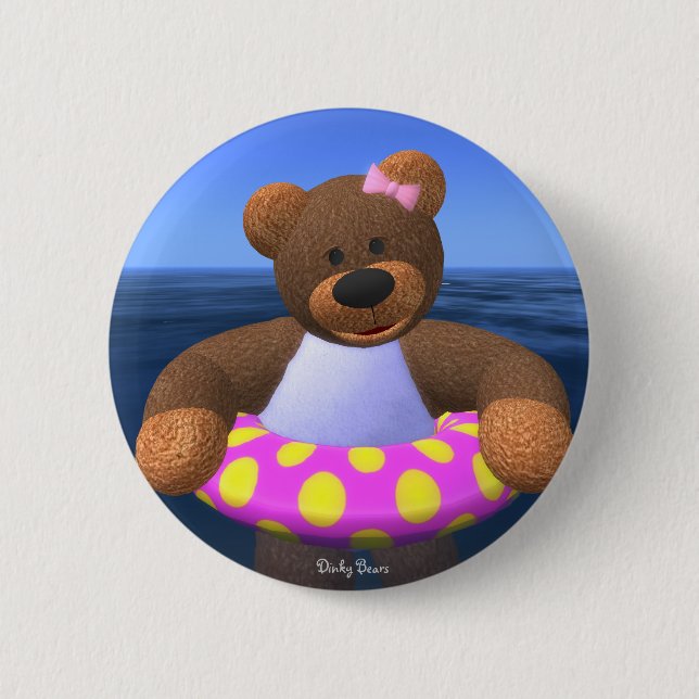 Dinky Bears Water Fun Button (Front)