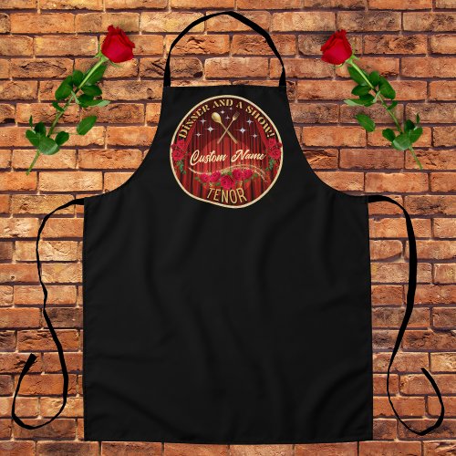 Dinner and a Show Custom Name Tenor Apron