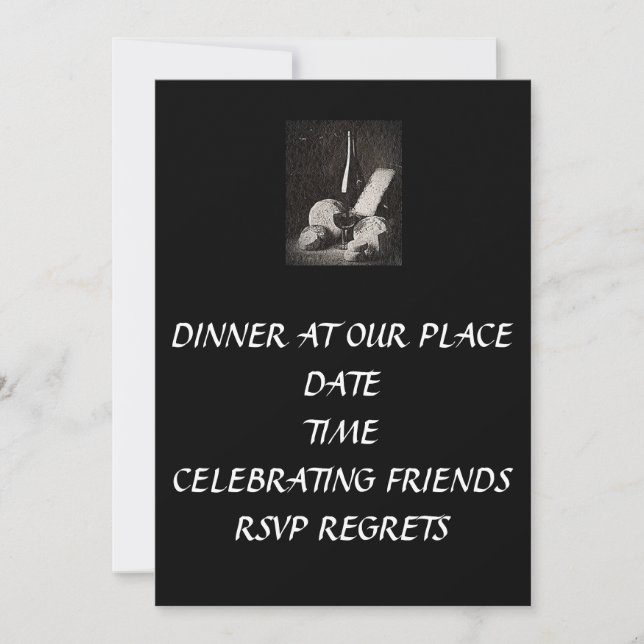 DINNER AT OUR PLACE INVITATION (Front)