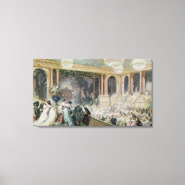 Dinner at the Tuileries, 1867 Canvas Print (Front)