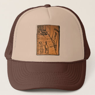 dinner bottle trucker hat