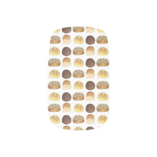 Dinner Bread Rolls Buns Bakery Baker Chef Foodie Minx Nail Art