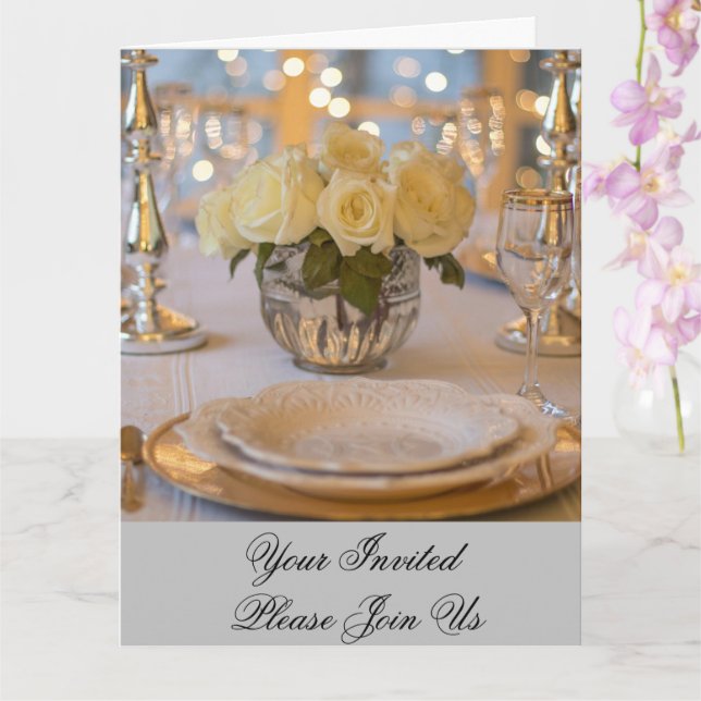 Dinner  card (Orchid)