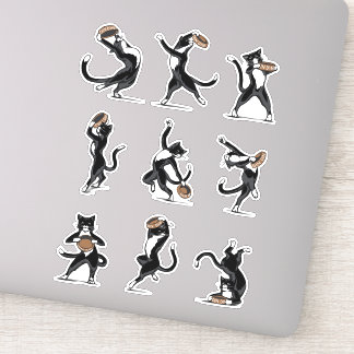 Dinner Dance - Tuxedo Cat Sticker