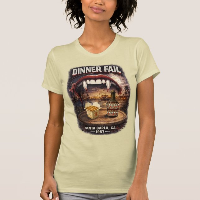 Dinner Fail Women's Bella+Canvas Slim Fit T-Shirt (Front)