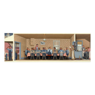 Dinner for Threshers by Grant Wood Photo Print