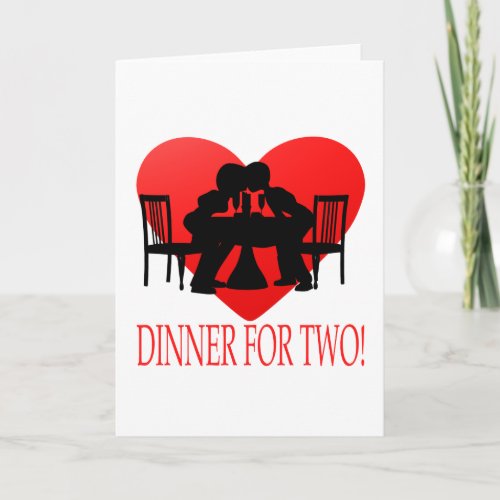 Dinner For Two Holiday Card