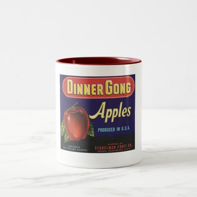 dinner gong apples mug (Center)