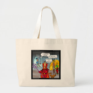 Dinner In Hell Funny Gifts Tees Cards Etc Large Tote Bag