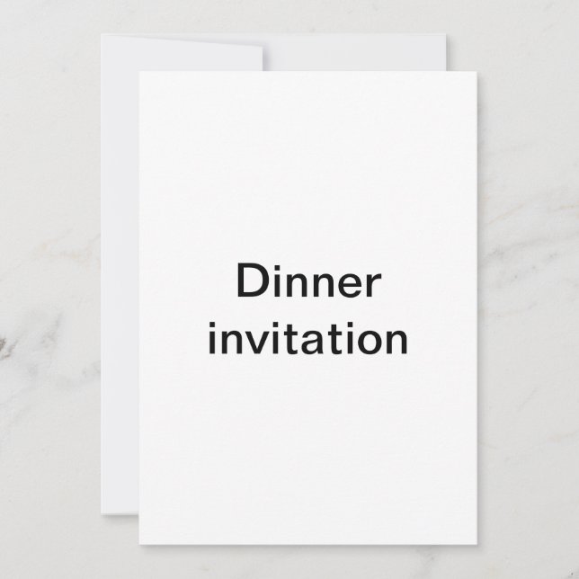 Dinner invitation (Front)