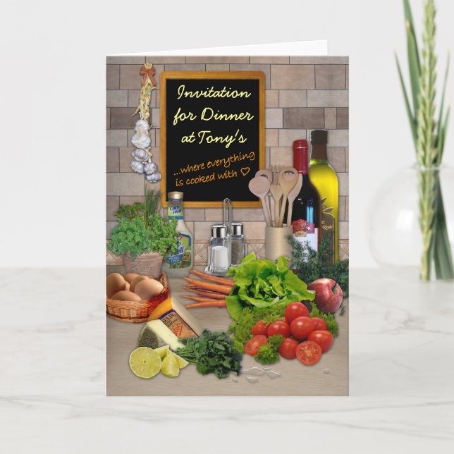 Dinner Invitation (customizable) (Front)