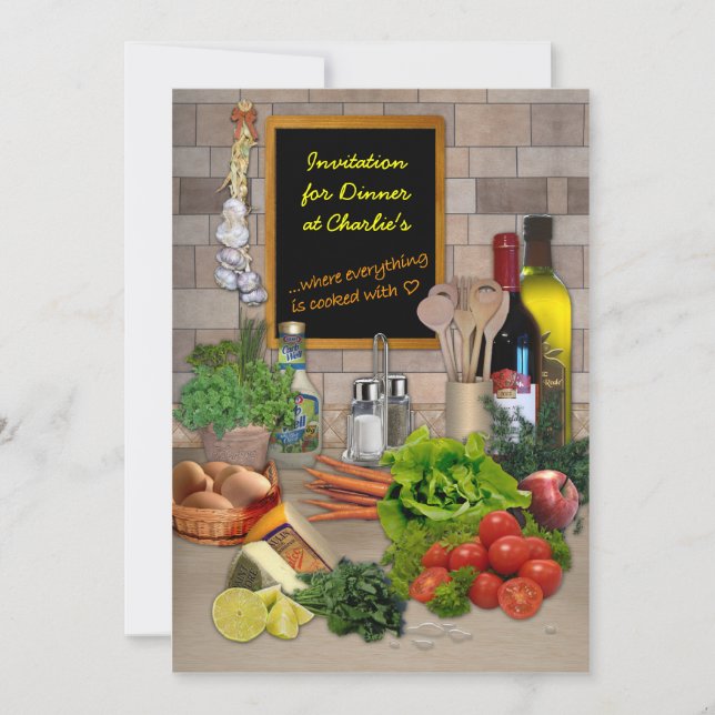 Dinner Invitation (customizable) (Front)
